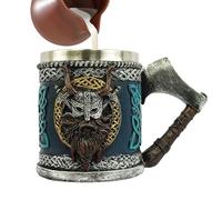 Generico viaje de café - té de acero inoxidable de 450 ml, aislamiento multifuncional retro, estructura de resina duradera, palabra clave de cola larga para contenedor portátil pe