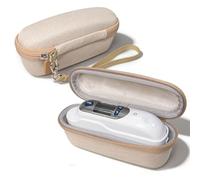 Genérico Viaje Duro EVA Estuche de Transporte Modelos para Braun como IRT6520, 6500 y 6020 Caja organizadora de protección contra Salpicaduras Resistente a caídas del termómetro del oído (Marrón)