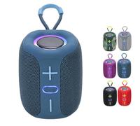 Genérico Vibin Wireless Speaker - Sweet Sour Tech, Light Up Speaker, Loud Stereo Sound, Waterproof & Dustproof Portable (Blue)