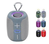 Genérico Vibin Wireless Speaker - Sweet Sour Tech, Light Up Speaker, Loud Stereo Sound, Waterproof & Dustproof Portable (Gray)