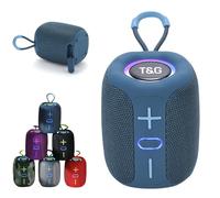 Genérico Vibins Wireless Speaker, 2026 New Portable Mini Outdoor Bluetooth Wireless Speaker, BT 5.3, IP65 Waterproof, Colorful LED Light, Surround Sound for Home, Outdoor, Party, Festaval Gift (Blue)