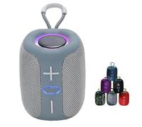 Genérico Vibins Wireless Speaker, Vibins Speaker, Portable Speakers Bluetooth Wireless, Light Up, Waterproof & Dustproof Portable Speakers, for Home, Outdoors, Trave (Gray)