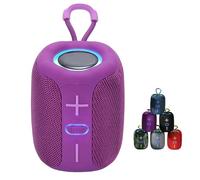 Genérico Vibins Wireless Speaker, Vibins Speaker, Portable Speakers Bluetooth Wireless, Light Up, Waterproof & Dustproof Portable Speakers, for Home, Outdoors, Trave (Purple)