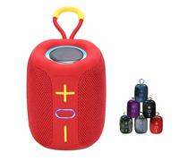 Genérico Vibins Wireless Speaker, Vibins Speaker, Portable Speakers Bluetooth Wireless, Light Up, Waterproof & Dustproof Portable Speakers, for Home, Outdoors, Trave (Red)