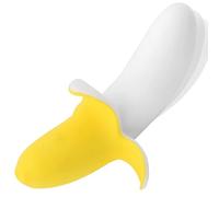 Genérico Vibrador En Forma De Plátano, Estimulador Vaginal del Punto G, Consolador Masturbador Anal con 10 Modos De Vibración Potente Y Silencioso, Masaje De Próstata
