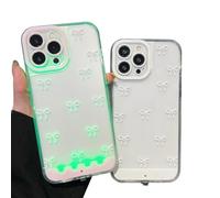 Genérico Vibrant LED Bowknot Phone Case, 2026 New Upgrade Style Light-Up Case, Incoming Call LED Flash Light-Up Case for iPhone 17/16/15/14/13/12/11 Plus Pro MAX (White,For 14Plus)