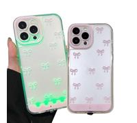 Genérico Vibrant LED Bowknot Phone Case, 2026 New Upgrade Style Light-Up Case, Incoming Call LED Flash Light-Up Case for iPhone 17/16/15/14/13/12/11 Plus Pro MAX (Pink,For 12)