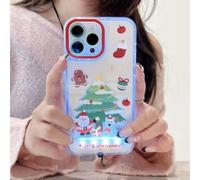 Genérico Vibrant LED Bowknot Phone Case, Built in LED Colorful Glowing Cell Phone Cover for Women, Incoming Call Flash Light Up Slim Clear Case for iPhone 11/12/13/14/15/16/17 Pro/Pro MAX