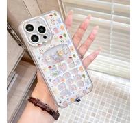 Genérico Vibrant LED Bowknot Phone Case, Built in LED Colorful Glowing Cell Phone Cover for Women, Incoming Call Flash Light Up Slim Clear Case for iPhone 11/12/13/14/15/16/17 Pro/Pro MAX