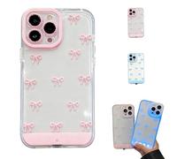 Genérico Vibrant Led Bowknot Phone Case, Vibrant LED Bowknot Phone Case for iPhone 11-17 Pro/Pro MAX, 2026 New Upgrade Light-Up Cover, Cute Glow, Soft TPU Full Protection (for iPhone15Plus,Pink)