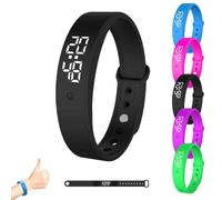 Genérico Vibrating Alarm Wristband Silent Alarm (Black)