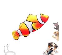 Genérico Vibrating Fish for Dogs, Vibrating Floppy Fish Dog Toy Motion Interactive Chew Toy for Small & Medium Dogs