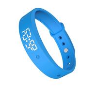 Genérico Vibrating Wrist Alarm Clock | Silicone + ABS Smart Vibrating Clock Wristband - Pill Reminder with 3 Alarms | For Kids Adults Men Women Teens Elderly Bed Travel Dorm Medication Fitness