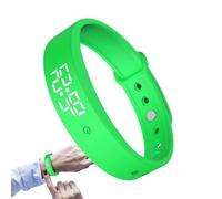 Genérico Vibrating Wrist Alarm Clock | Silicone + ABS Smart Vibrating Clock Wristband - Pill Reminder with 3 Alarms | For Kids Adults Men Women Teens Elderly Bed Travel Dorm Medication Fitness