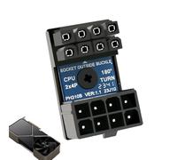 Genérico Video Card Connector - Stable 8 Pin Female to 8 Pin Male Steering Connectors,Standard Type Mainboard CPU Extension PCIe Adapter for Desktop PC Graphics Cards