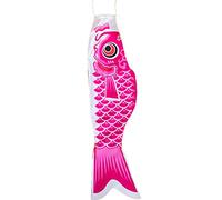 Genérico Viento De Carpa Koinobori,Bandera De Pez Koi Nobori Japonesa,Pancarta Tradicional De Carpa para Jardín Exterior,Balcón,Taberna Japonesa,Bar Sushi,Decoración del Hogar(Pink,55cm)