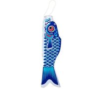 Genérico Viento De Carpa Koinobori,Bandera De Pez Koi Nobori Japonesa,Pancarta Tradicional De Carpa para Jardín Exterior,Balcón,Taberna Japonesa,Bar Sushi,Decoración del Hogar(Blue,100cm)