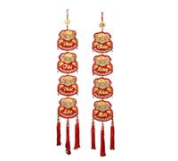 Genérico Vietnamese Couplet | 2026 Non-Woven Fabric Vietnamese Decoration Front Door - Tassel Design Ornament | for Home, Outdoor, Hallway, House, Porch, Living Room, Entrance, Shopping Mall