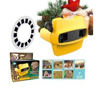 Genérico View Finder - ABS 13.5x7.5x9.4cm | 3D Retro Slide Educational Toy | Portable Interactive Projector Dinosaur Learning Viewer For Kids Boys Classroom Home Preschool Bedroom Birthday Christmas