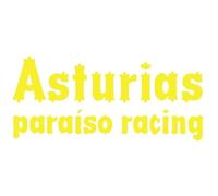 Genérico Vinilo de Corte Pegatina Asturias Paraiso Racing 15x6,7cm (Amarillo)
