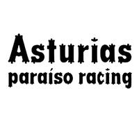 Genérico Vinilo de Corte Pegatina Asturias Paraiso Racing 15x6,7cm (Negro)