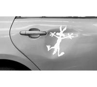 Genérico Vinilo Decorativo Coyote 10x13 cm o 20x26 cm (Blanco - White, 10x13 cm)