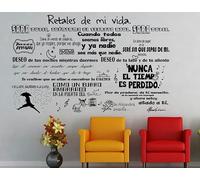 Genérico Vinilo Decorativo Manolo Garcia Num 5-120 x 75 cm Negro - Black