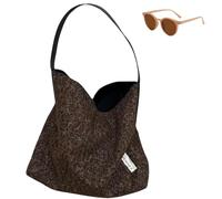 Genérico Vintage Cheetah Tote Bag for Women, Trendy Leopard Print Large Capacity Shoulder Bag, Slouchy Casual Fall Underarm Bags