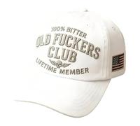 Genérico Vintage Distressed Old Club Lifetime Member Cap, 100% Bitter Vintage Distressed Cap for Men Women (#E)