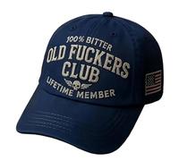 Genérico Vintage Distressed Old Club Lifetime Member Cap, 100% Bitter Vintage Distressed Cap for Men Women (#B)