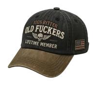 Genérico Vintage Distressed Old Club Lifetime Member Cap, 100% Bitter Vintage Distressed Cap for Men Women (#C)