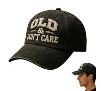 Genérico Vintage Distressed Old & Don’T Care Cap, Classic Dad Hat,Old-School Laid-Back, Adjustable for Men & Women (1Pcs)