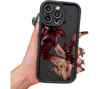 Genérico Vintage Floral Decadent Lily Phone Case for iPhone 17/16/15/14/13/12/11pro MAX, Anti-Scratch Protective Cover with Retro Botanical Design (D1,17Pro)