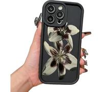 Genérico Vintage Floral Decadent Lily Phone Case for iPhone 17/16/15/14/13/12/11pro MAX, Anti-Scratch Protective Cover with Retro Botanical Design (C1,14Pro)