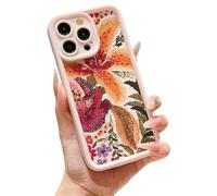 Genérico Vintage Floral Decadent Lily Phone Case for iPhone, Anti-Scratch Protective Cover with Retro Botanical Design for iPhone 17/16/15/14/13 ProMax (A2,12mini)