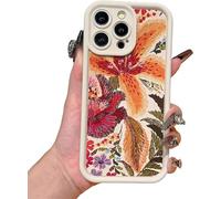 Genérico Vintage Floral Decadent Lily Phone Case for iPhone, Anti-Scratch Protective Cover with Retro Botanical Design for iPhone 17/16/15/14/13 ProMax (A1,13Pro MAX)