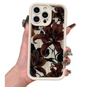 Genérico Vintage Floral Decadent Lily Phone Case for iPhone, Anti-Scratch Protective Cover with Retro Botanical Design for iPhone 17/16/15/14/13 ProMax (B1,12)