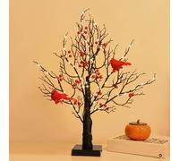 Genérico Vintage Glowing Tree with Cardinals,Piece Set of Vintage Glowing Tree with Cardinals,Berries,Cardinal Tree with Moving Birds (1pc)
