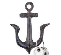 Genérico Vintage Nautical Pool Towel Hooks, Decorative Bathroom Hardware, Iron Perfect for Cabin, Lake House, Bedside, Nursery, Shower, Summer Yard, Beach Cottage, and Kitchen Decor, 4.72x3.94 Inches