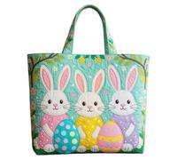 Genérico Vintage Quilted Tote Bag,Cute Animals Print Cotton Shoulder Bag,Canvas Book Print Shoulder Bags for Vacation Shopping