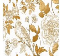 Genérico Vintage Rosa Papel Pintado Autoadhesivo Este Pájaros 44x500 cm Papel de Pared Removible Impermeable Estilo Vinilo PVC Pegatina es Estante del cajón de la cubierta del rodillo A-77