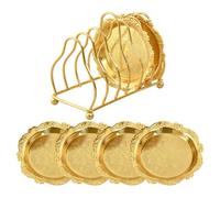 Genérico Vintage Serving Trays For Party Homeowners Home | Stainless Steel Drink Dish | Metal Decorative Tray | Dining Table Bar Office Buffet Entertainers Dinner Party Wedding Afternoon Tea Home
