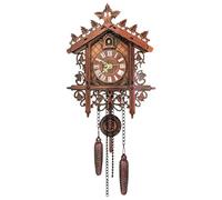 Genérico Vintage Wall Clock - Wooden Battery Operated Hourly Chime Retro Clock For Living Room Bedroom Study Office Home Decor Classic Cuckoo Style Wall