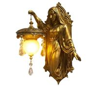 Genérico Vintage Wall Sconce - Mother Mary Holy Blessing Light, Sacred Religious Home Lighting, Decorative Hanging LED Lamp, For Prayer Area | For Living Room