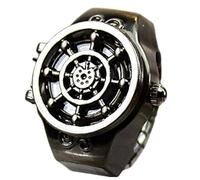 Genérico Vintage Watch Ring - Handmade Retro Clock Finger Ring for Women | Animated Dials Design Adjustable Band, Fashion Timepiece Jewelry for Party Date Vacation Celebration Daily Wear