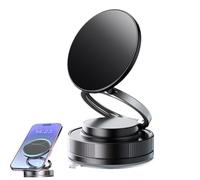Genérico Vipbugo Phone Holder, Vipbu Phone Mount, 360° Adjustable Vacuum Magnetic Phone Holder for Car (Black)