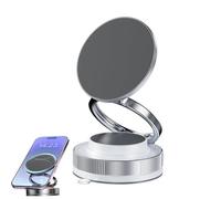 Genérico Vipbugo Phone Holder, Vipbu Phone Mount, 360° Adjustable Vacuum Magnetic Phone Holder for Car (White)