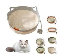Genérico Virelapets Woven Rope Cat Basket, 2025 New Virelapets Woven Rope Cat Basket, Cats Toy Basket Suitable for All Cats (Grey,13in)