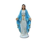 Genérico Virgin Mary Figurine - 6.3 Inch Catholic Sculpture | Serene Religious Statue for Prayer Room Decor - Devotional Altar Piece, Ideal for Home, Church, Shrine and Spiritual Gift Settings