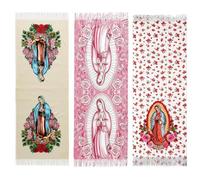 Genérico Virgin Mary Scarf - Catholic Soft Warm Floral Decorations